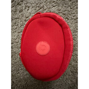 Unisex Beats by Dre Headphones Case One Size Red